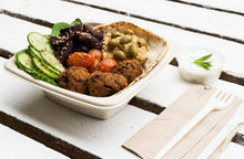 Lebanese Falafel Mezze with Hummus and Tzatziki